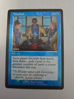 MTG: Windfall (LP) (FOIL) : 30th Anniversary Play Promos - Image 1