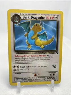 Dark Dragonite 22/82 Team Rocket Non-Holo Rare Pokemon TCG - Image 2