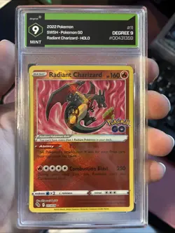 Pokemon TCG Radiant Charizard Crown Zenith Holo Ultra Rare - Image 1
