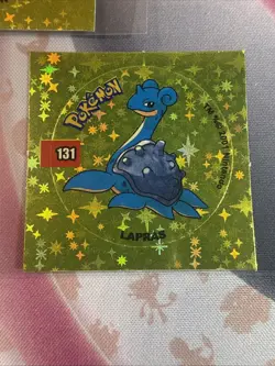 2001 Taps Gold Holo Scyther Lapras Pinsir Pog Stickers Pokemon Non-TCG - Image 4