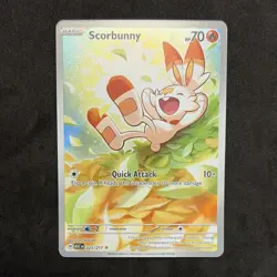 Pokemon TCG Scorbunny ASCEn 225/217 Rare Holo Basic HP70 Fire 10+ Nintendo 2026 - Image 1