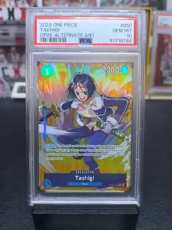 PSA 10 Tashigi OP06-050 Alt Art ENGLISH ONE PIECE Card Game Wings of Captain 💎 - Image 4