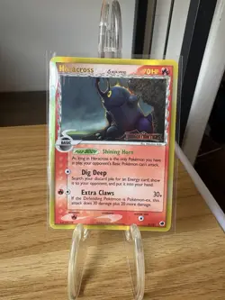 Pokemon TCG Heracross Delta Species Reverse Holo Rare Dragon Frontiers 3/101 - Image 1