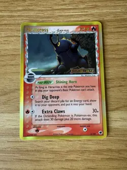 Pokemon TCG Heracross Delta Species Reverse Holo Rare Dragon Frontiers 3/101 - Image 2