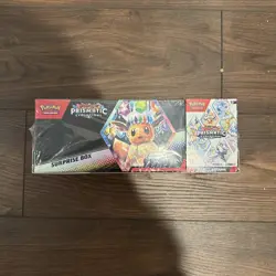 Pokemon TCG: Prismatic Evolutions Surprise Box & Booster Bundle SEALED - Image 1