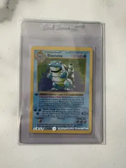 Pokemon TCG First Edition Shadowless Base Set Blastoise Holo - Image 1