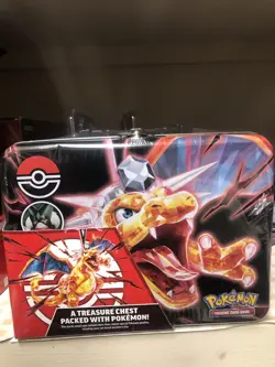 pokemon treasure chest tin - Image 1
