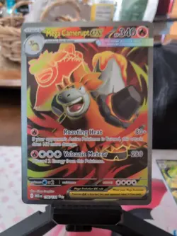 Pokemon Mega Camerupt ex 156/132 Me01: Mega Evolution Full Art NM - Image 1