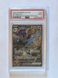 PSA 9 Greninja Ex Special SVP 132 2024 Pokemon Svp En-Sv Black Star Promo - Image 1