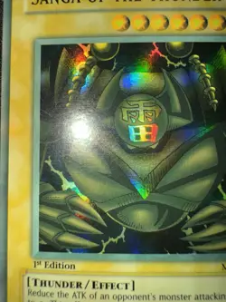 Yugioh! Sanga Of The Thunder Metal Raiders MRD-025 1st Edition FADED WAVY MP - Image 2