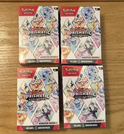 (4 Box Lot!) Prismatic Evolutions Booster Bundle (FACTORY SEALED) S&V - Image 1
