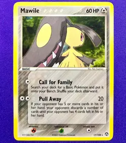 Mawile | 17/108 | EX Power Keepers | 2007 Vintage Pokemon TCG Card Rare | LP - Image 1