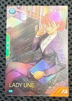 Gundam ARSENAL BASE Card PR371-PR LADY UNE BANDAI JAPAN - Image 1