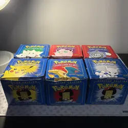 Full Set Of 6, 23K Gold Plated 1999 Burger King Pokemon Trading Cards Limited Ed - Image 1