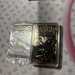 Full Set Of 6, 23K Gold Plated 1999 Burger King Pokemon Trading Cards Limited Ed - Image 3