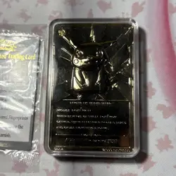Full Set Of 6, 23K Gold Plated 1999 Burger King Pokemon Trading Cards Limited Ed - Image 4