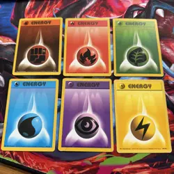 Energy Cards Full Set x 6 - Base Set 1999 Pokemon TCG WOTC 97/102 98/102 99/102 - Image 1