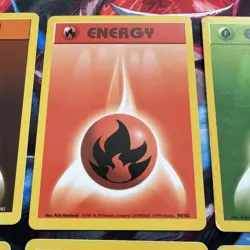 Energy Cards Full Set x 6 - Base Set 1999 Pokemon TCG WOTC 97/102 98/102 99/102 - Image 3
