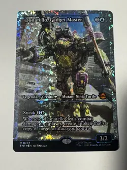 Magic The Gathering T.M.N.T. Donatello, Gadget Master Showcase Fracture Foil - Image 1
