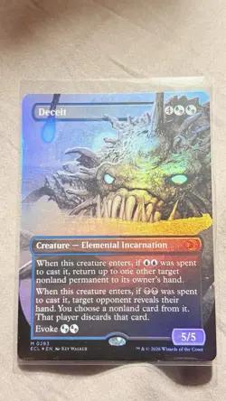 Deceit (Borderless) Lorwyn Eclipsed Foil Magic The Gathering #0293 - Image 1