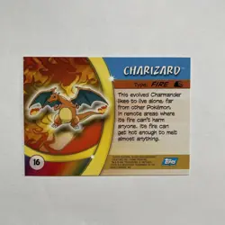 Charizard Pokemon Advanced Challenge Topps TCG Card 2004 #16 - Image 2