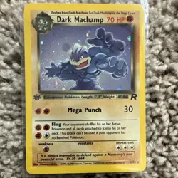 Pokemon Dark Machamp Team Rocket Holo Rare 1st Edition 10/82 2000 NEAR MINT - Image 1