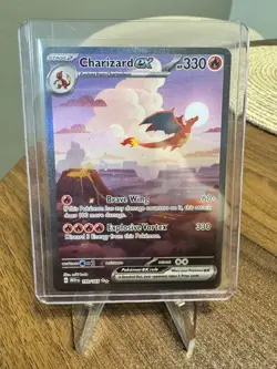 Pokemon TCG Charizard EX 199/165 Scarlet & Violet 151 English NM Condition - Image 1