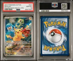 2023 Pikachu 027 Pokemon Center Paldea Evolved ETB Promo PSA 10 Gem Mint - Image 3