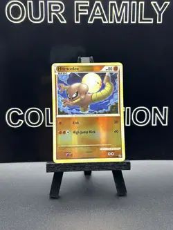 Pokemon TCG Hitmonlee 52/90 Undaunted Reverse Holo - Image 1