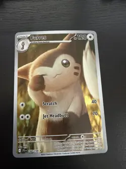 Pokemon SV09 Scarlet Violet Journey Together 168/159 Furret Illustration Rare NM - Image 1