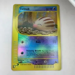 Pokemon TCG Swinub Reverse Holo ~ Skyridge ~ 107/144 - Excellent - Image 1