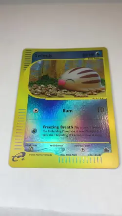 Pokemon TCG Swinub Reverse Holo ~ Skyridge ~ 107/144 - Excellent - Image 2