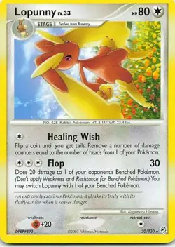 Lopunny 30/130 Diamond & Pearl Rare NM Pokemon TCG - Image 1