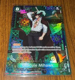 One Piece Dracule Mihawk - English - (SP) OP12-030 The Azure Sea's Seven Foil NM - Image 2