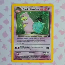 Pokemon TCG Dark Slowbro Team Rocket Holo Rare 12/82 60HP Wizards 2000 - Image 1