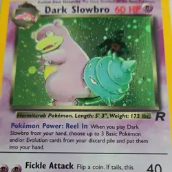 Pokemon TCG Dark Slowbro Team Rocket Holo Rare 12/82 60HP Wizards 2000 - Image 2