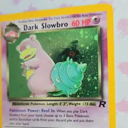 Pokemon TCG Dark Slowbro Team Rocket Holo Rare 12/82 60HP Wizards 2000 - Image 3