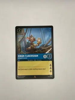 Disney Lorcana Azurite Sea Hiram Flaversham Intrigued Inventor 159/204 Non-Foil - Image 1