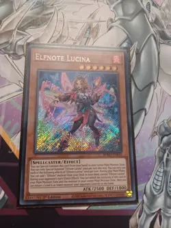 BPRO-EN010 Elfnote Lucina Secret Rare 1st Edition YuGiOh - Image 1