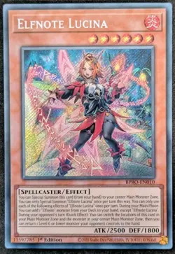 Elfnote Lucina BPRO-EN010 Secret Rare NM Yugioh - Image 1