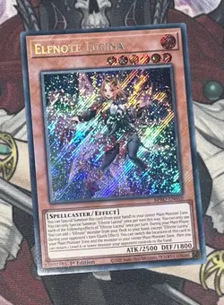 YUGIOH ELFNOTE LUCINA SECRET RARE NM BPRO-EN010 - Image 1