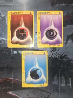 Water, Fighting, Psychic Expedition Base Energy Card Lot Pokemon Vintage - Image 1