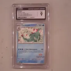 Pokemon Feraligatr Promo 213 CGC 9 Illustration Contest 2024 Winner Card - Image 1