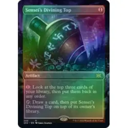 FOIL SENSEI'S DIVINING TOP (BORDERLESS) Double Masters 2022 Magic MTG MINT CARD - Image 1