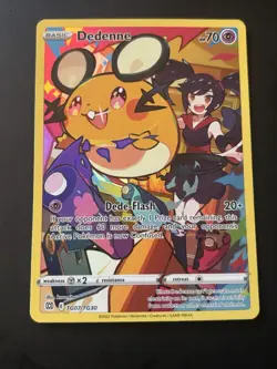 Pokemon TCG Dedenne TG07/TG30 Brilliant Stars Trainer Gallery Holo Card - Image 1