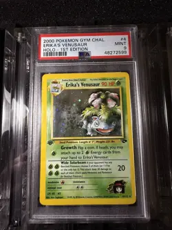 Pokemon Erikas Venusaur Gym Challenge Holo Card 4/132 1st Edition Rare PSA 9 - Image 1