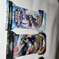 4x Pokemon Trading Card Game Sword & Shield Lot 4 Booster Packs Sleeved - Image 1