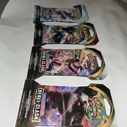 4x Pokemon Trading Card Game Sword & Shield Lot 4 Booster Packs Sleeved - Image 3