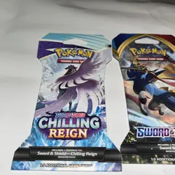 4x Pokemon Trading Card Game Sword & Shield Lot 4 Booster Packs Sleeved - Image 4