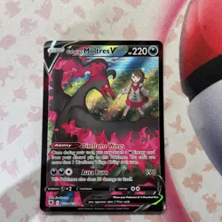 Galarian Moltres V TG20/TG30 Swsh10 Trainer Gallery Holo Card Astral Radiance - Image 1
